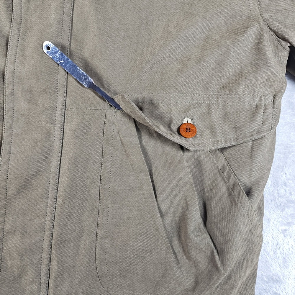 Rainforest Jacket Mens Large Green Field Utility Chore Full Zip Outdoor Workwear - Picture 10 of 14